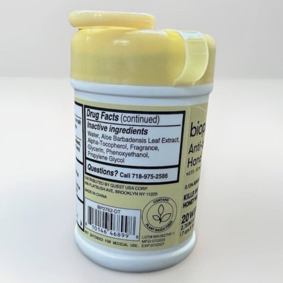 3 Biopure Antibacterial Travel Size Hand Wipes Keychain(Honey W,M Breeze,Jasmine - Picture 5 of 7